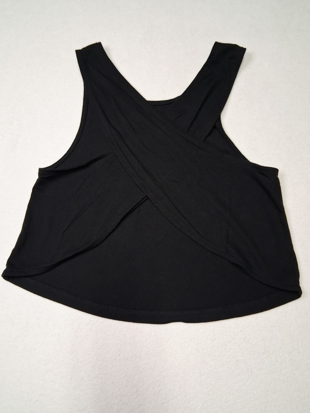 TNA Black Cross-Back Tank Top - Women